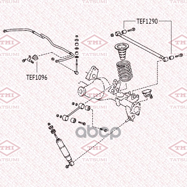 Втулка стабилизатора заднего TATSUMI арт. TEF1096