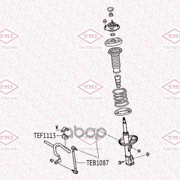 Втулка Стабилизатора Toyota Corolla ->06 TATSUMI арт. TEF1113