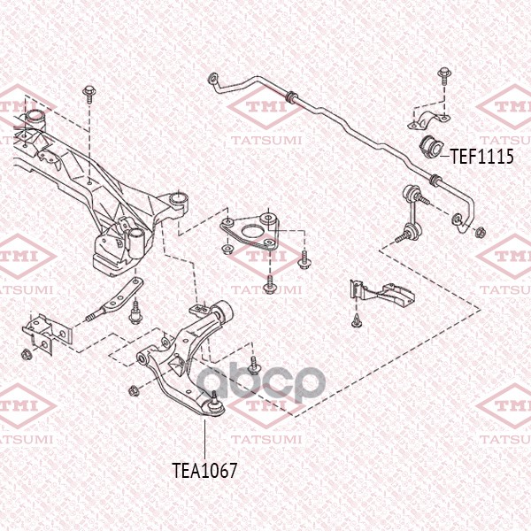 Втулка Стабилизатора Nissan Primera 01-> TATSUMI арт. TEF1115