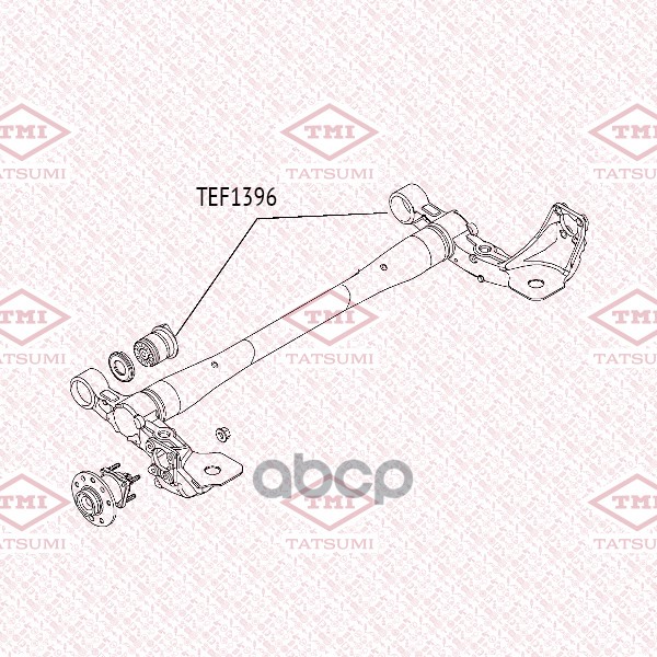 Сайлентблок задней балки TATSUMI арт. TEF1396