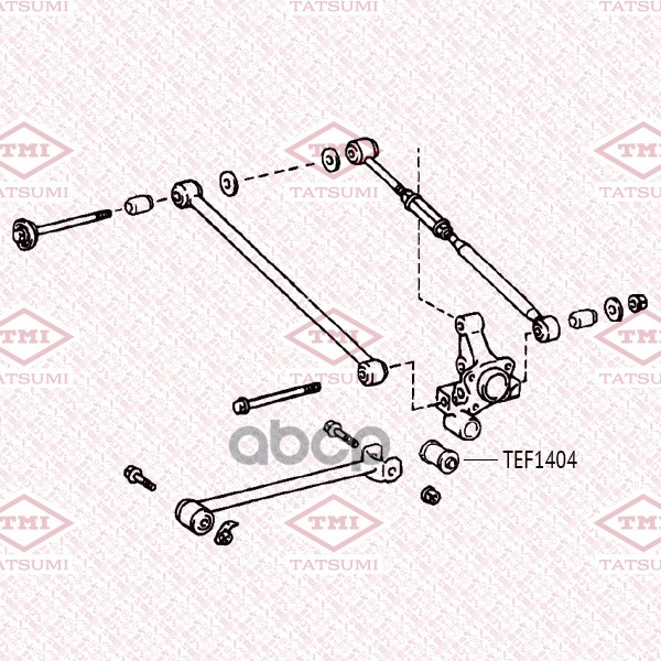 Сайлентблок Поперечного Рычага | Зад Прав/Лев | TATSUMI арт. TEF1404