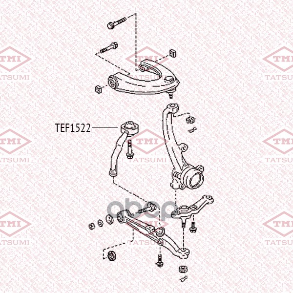Сайлентблок Переднего Косого Рычага Toyota Mark Ii -01 Tef1522 TATSUMI арт. TEF1522
