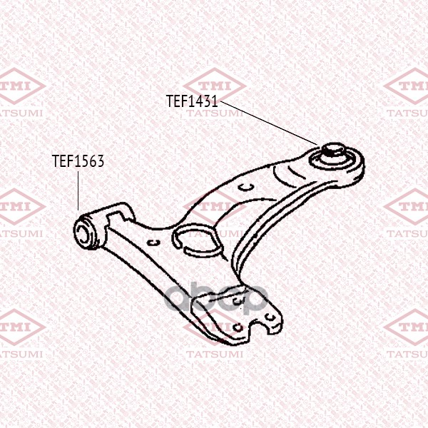 Сайлентблок переднего рычага передний TATSUMI арт. TEF1563