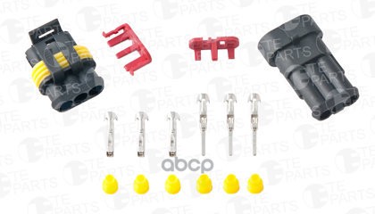 Комплект Разъемов Универсальных 3-Х Контактных (7810335 + 7810338) TE PARTS арт. 7110373