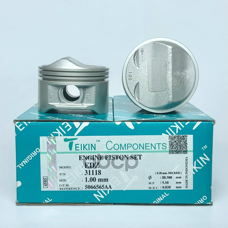 Поршень без колец ( цена за 1 шт) Chrysler EDZ 2.4L 16V d87.5+1.00 (50066565AA) TEIKIN арт. 31118100