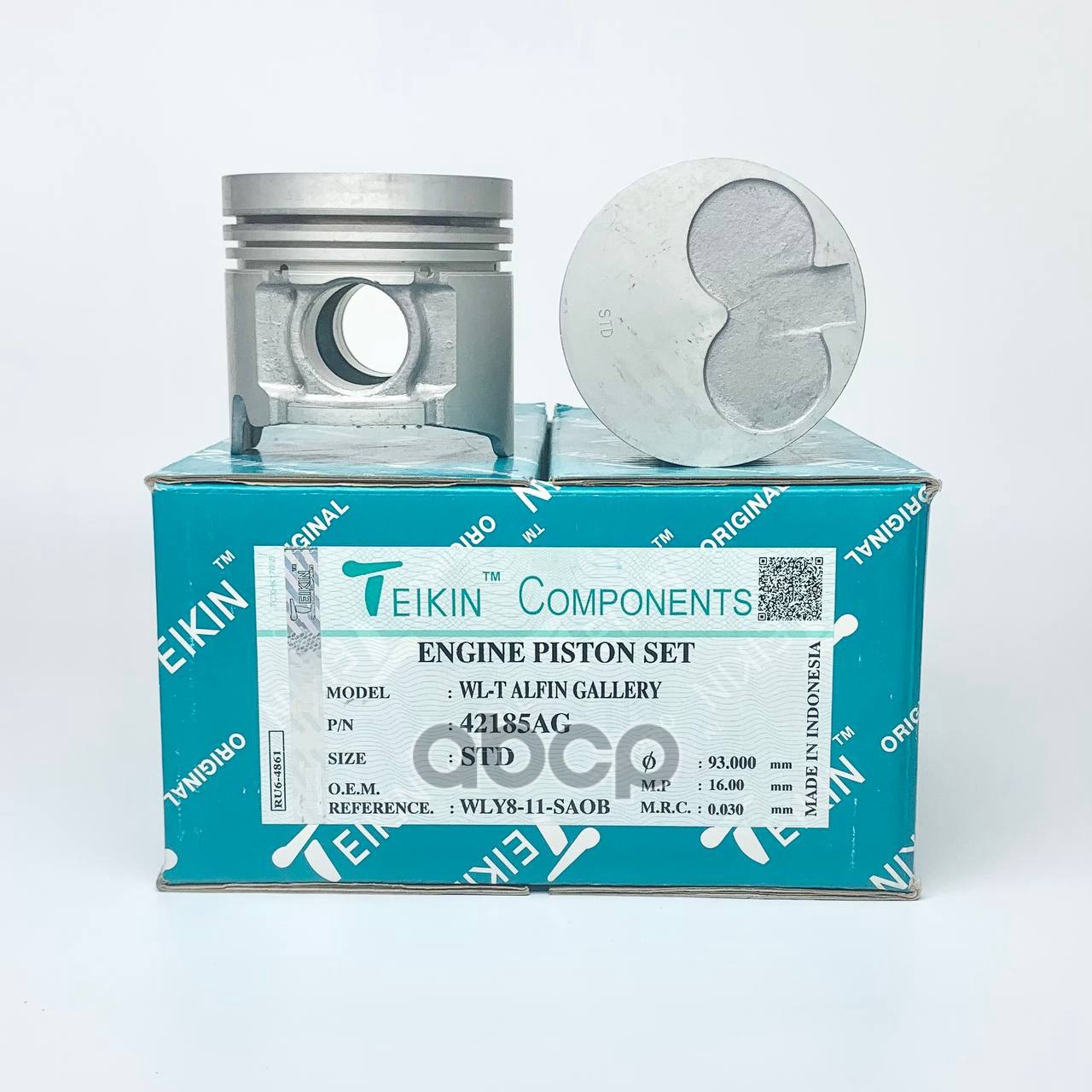 Поршень (к-т 4 шт с охлаждением) MAZDA BONGO FRIENDEE/MPV WL-T 95- TEIKIN арт. 42185AG STD