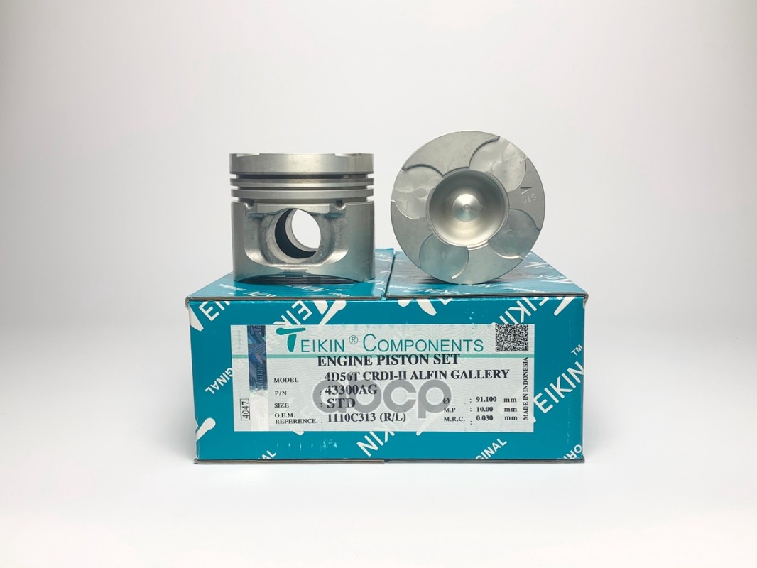 Поршень (к-т 4 шт с охлаждением) STD MITSUBISHI L200 4D56 CRDI 10-15 TEIKIN арт. 43300AG STD