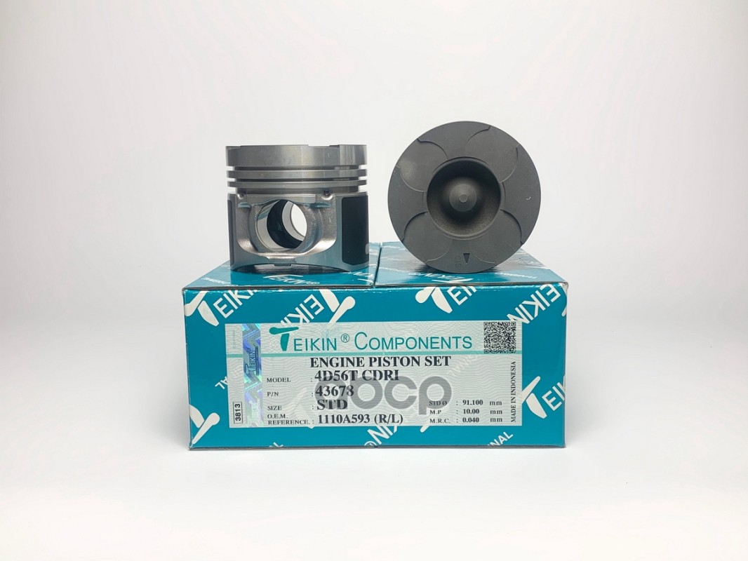 Поршень (к-т 4 шт без охлаждения) MITSUBISHI L200/PAJERO SPORT 4D56 05- CRDI TEIKIN арт. 43678 STD