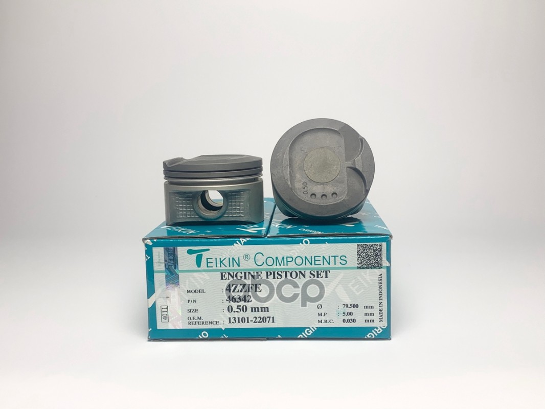Поршень (0.5/ к-т 4 шт) Toyota Corolla (E150,E110,E120) 97-10 / Corolla Fielder 00-06 4ZZFE TEIKIN арт. 46342 050