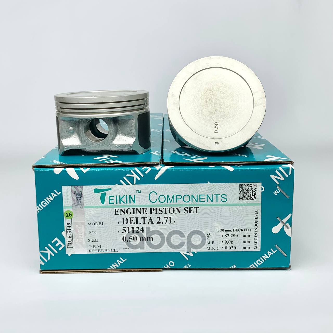 Поршень без колец ( цена за 1 шт) Hyundai Delta 2.7L d86.7+0.5 (23410-37300) TEIKIN арт. 51124050