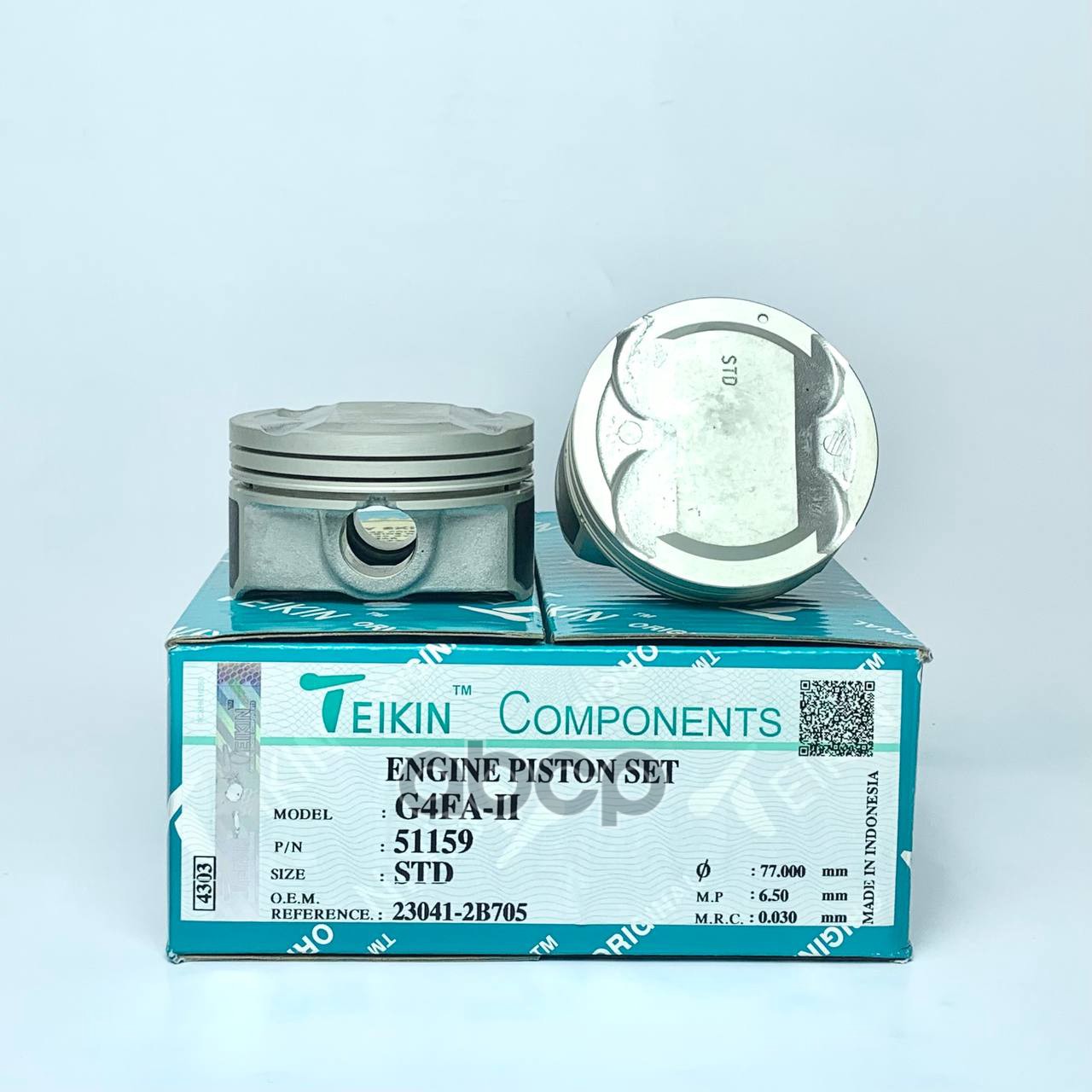 Поршень без колец Hyundai/KIA 1.4L G4FA d77.0 STD (23041-2B705) Teikin TEIKIN арт. 51159STD