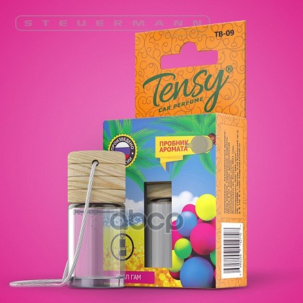 Тв-09 Ароматизатор! `Tensy` Бабл Гам Бутылочка С Дер. 6Мл, 15Шт./Бл TENSY арт. TB09