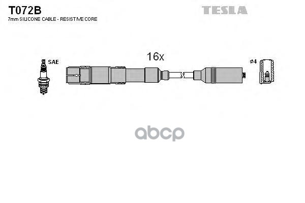 Провода В/B Комплект TESLA арт. T072B
