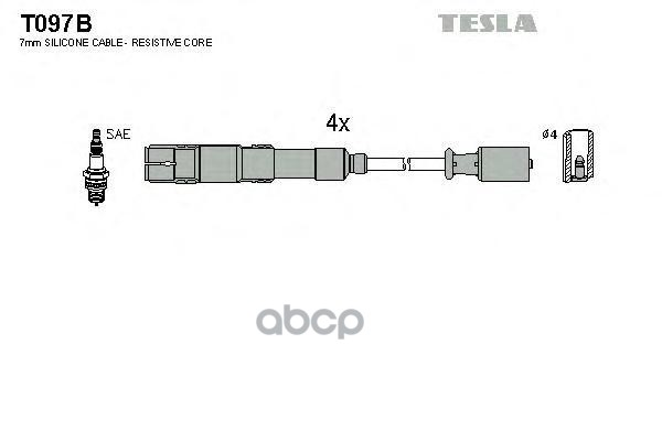 Провода Зажигания TESLA арт. T097B