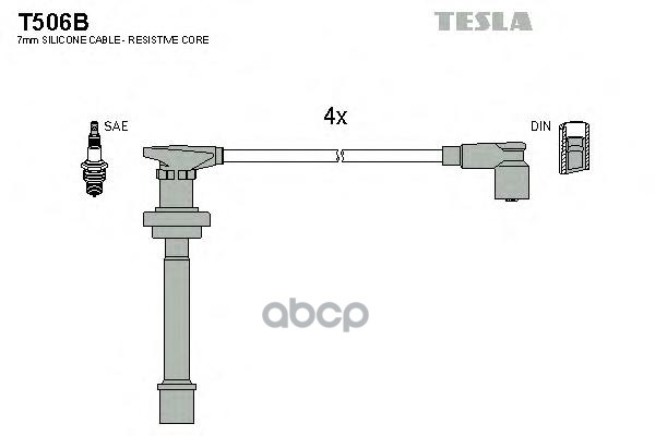 Провода Высоковольтные Компл. Nissan Tesla T506b TESLA арт. T506B