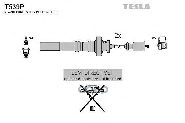 Провода высоковольтные MITSUBISHI LANCER TESLA T539P TESLA арт. T539P