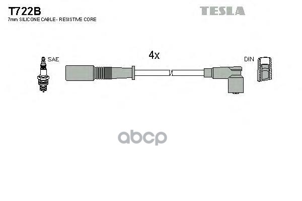 Провода Зажигания TESLA арт. T722B