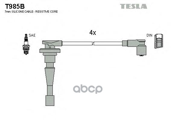 Провода высоковольтные компл. Honda TESLA T985B TESLA арт. T985B