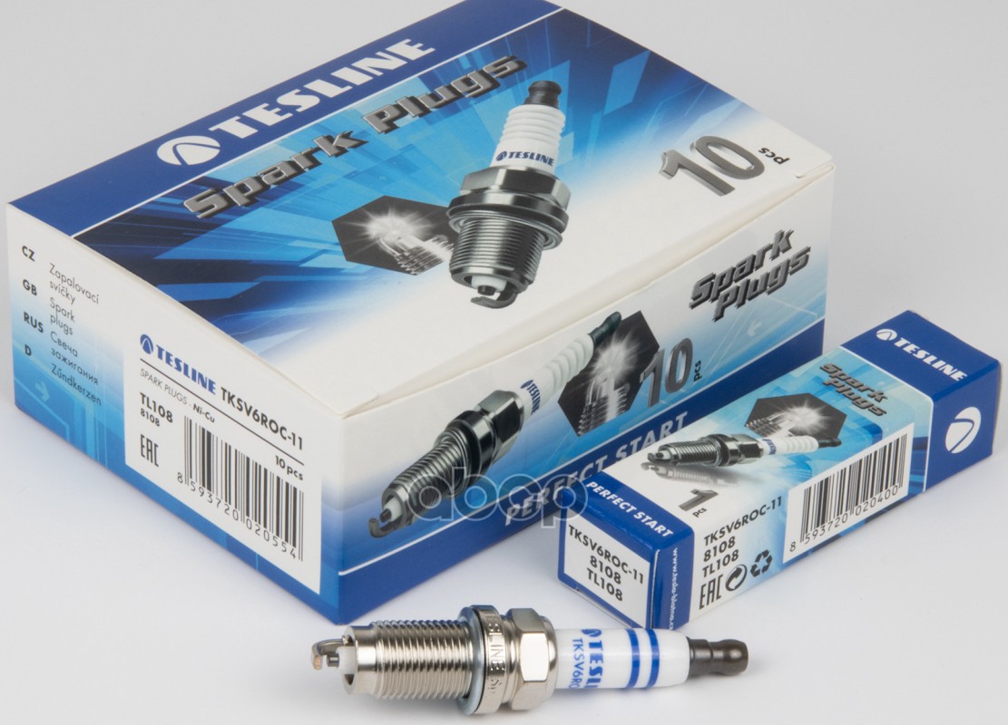 Свеча зажигания (5960) ZFR6T-11G VW POLO/JETTA, Skoda FABIA/OCTAVIA/RAPID TESLA TL108 TESLA арт. TL108