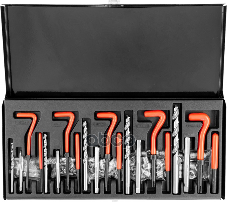 Набор Для Восстановления Резьбы 131 Пр: M5 - M12 Метчики, Вороток Установочный, Вставки THORVIK арт. TRIS131