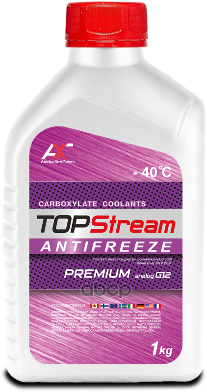 Антифриз Topstream Premium G12 1 Л TOPStream арт. ats00001