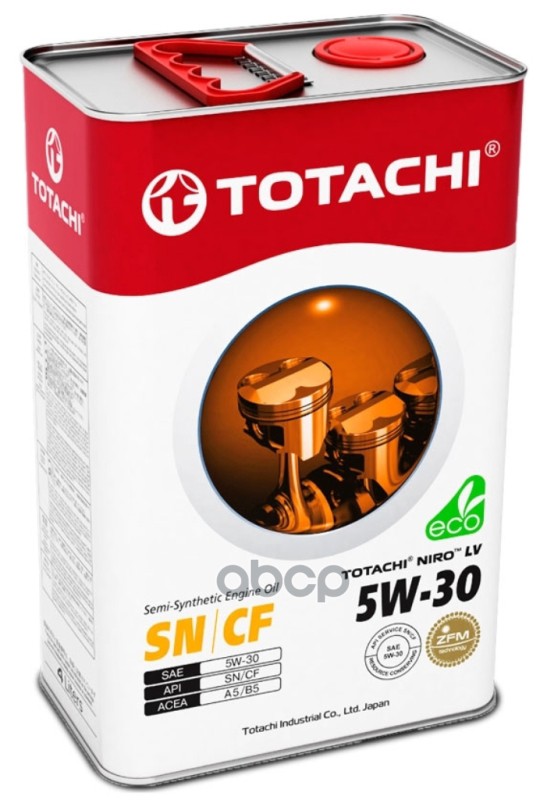 TOTACHI Масло Моторное Totachi Niro Lv Sn/Cf 5W30 4L Пластик