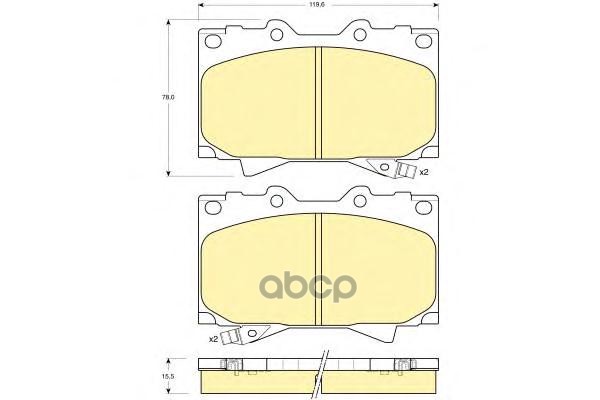 Колодки Тормозные Lc100pad Kit,Disc Bra 04465-60230 TOYOTA арт. 04465-60230