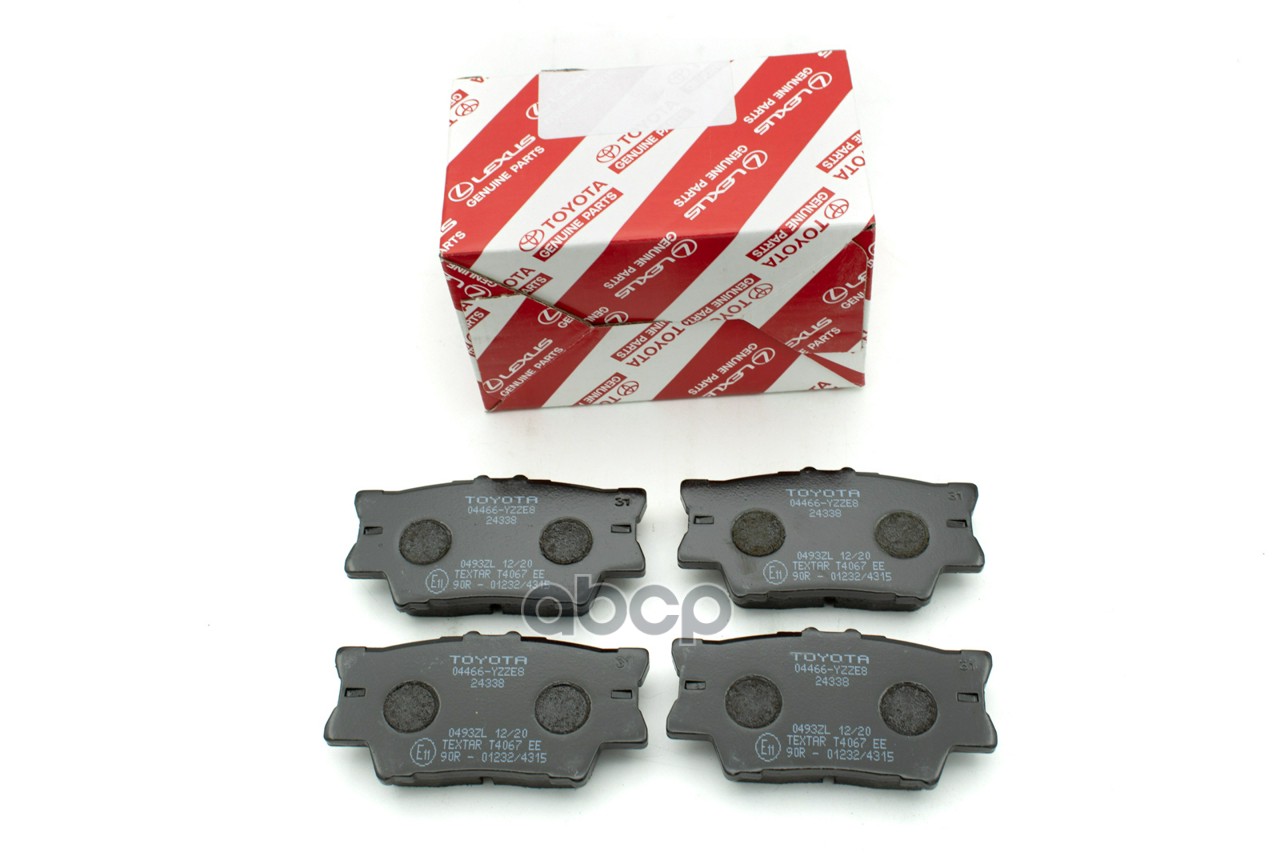 Колодки тормозные задние TOYOTA 04466-YZZE8 TOYOTA арт. 04466-YZZE8