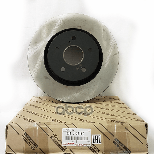 Диск тормозной, передний 43512-33150 TOYOTA арт. 43512-33150