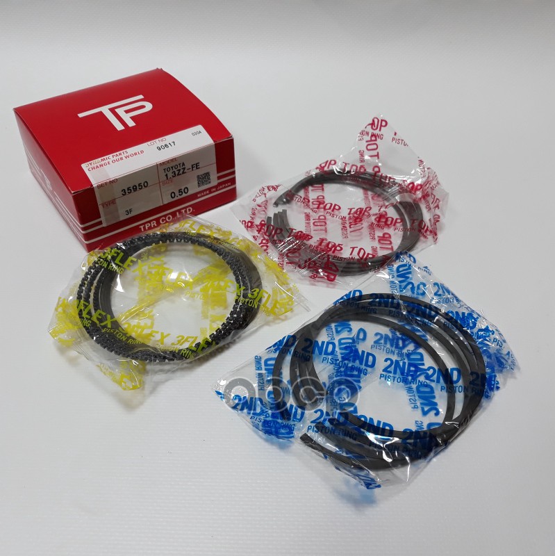 Кольца поршневые (комплект) 0,50 TOYOTA AVENSIS/CALDINA/COROLLA/ISIS/RAV4/WISH 1-4ZZ-FE 03- TPR арт. 35950 050