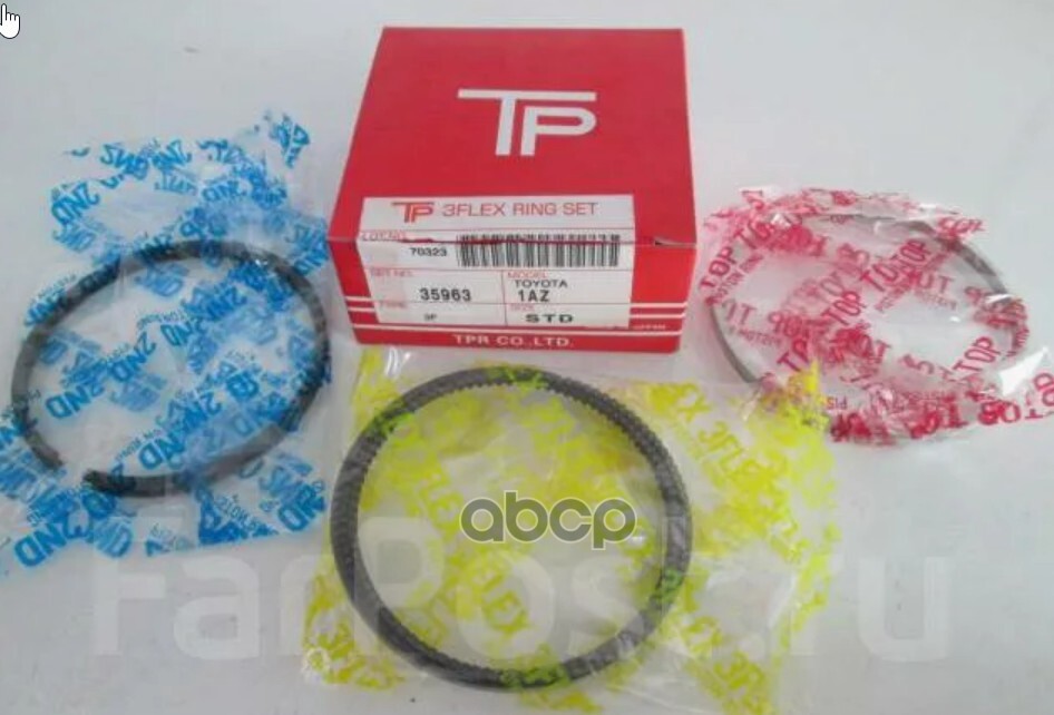 Кольца поршневые (комплект) STD TOYOTA AVENSIS/CAMRY/IPSUM/RAV4/WISH 1AZ-FE 03- TPR арт. 35963 STD