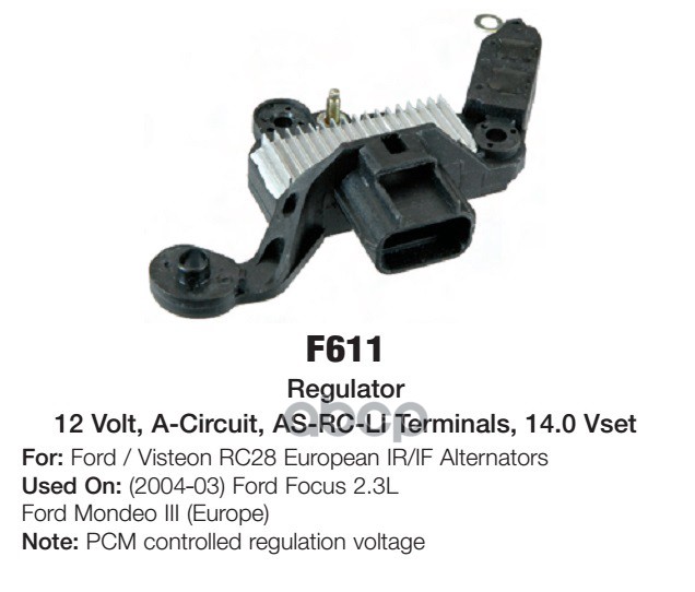 Регулятор Генератора F611 TRANSPO арт. F611