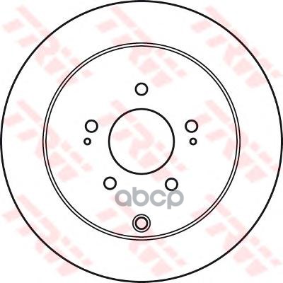 Диск тормозной задний CITROEN C-Crosser/MITSUBISHI Outlander II /D=302mm TRW DF4963 TRW арт. DF4963