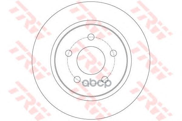 Диск тормозной задний FORD FOCUS III DF6139 TRW арт. DF6139