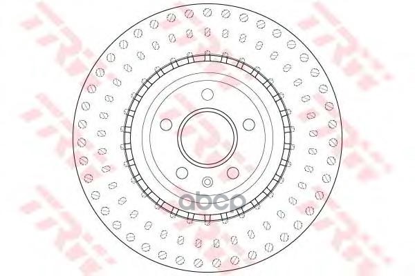 Диск тормозной передний AUDI A4 (B8), A6 (C7), Q5 (8R) 345мм DF6149S TRW арт. DF6149S