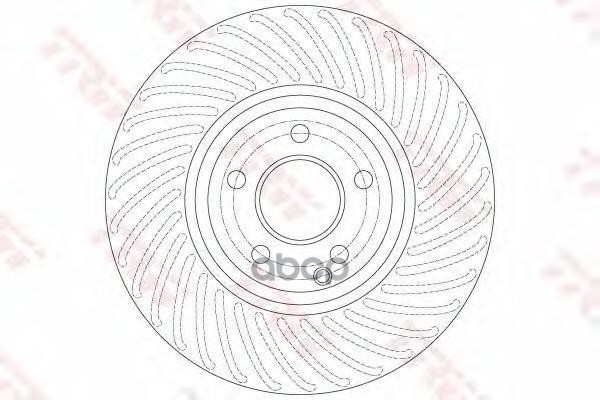 Диск тормозной передний MERCEDES C W204, E W212 (322мм) DF6195S TRW арт. DF6195S