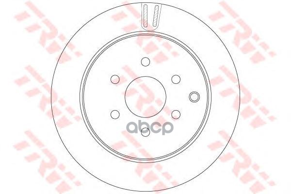 Диск тормозной задний NISSAN PATHFINDER (R51) (307.6мм) DF6289 TRW арт. DF6289