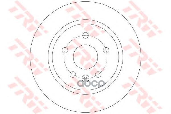 Диск тормозной задний CHEVROLET CRUZE, OPEL ASTRA J, MOKKA DF6340 TRW арт. DF6340