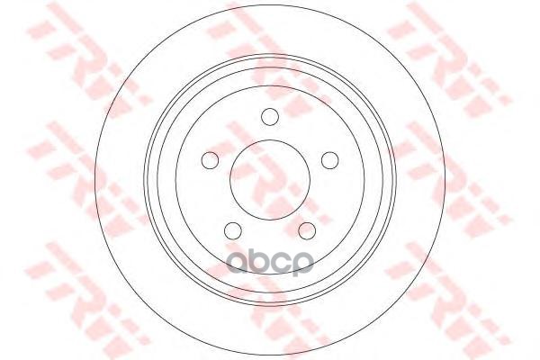Диск Тормозной Dodge: Nitro 06-12  Jeep: Cherokee 08- TRW арт. DF6341