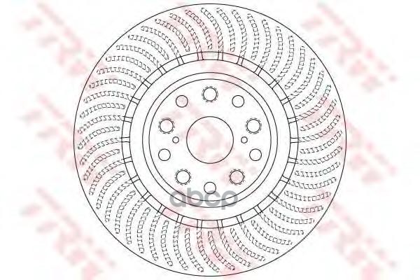 Диск тормозной передний L TRW DF6489S TRW арт. DF6489S