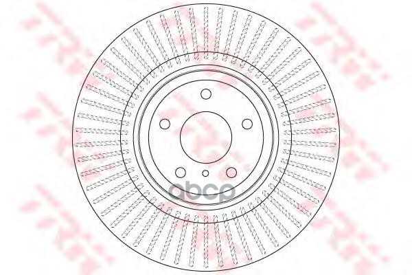Диск тормозной передний TRW DF6498S TRW арт. DF6498S