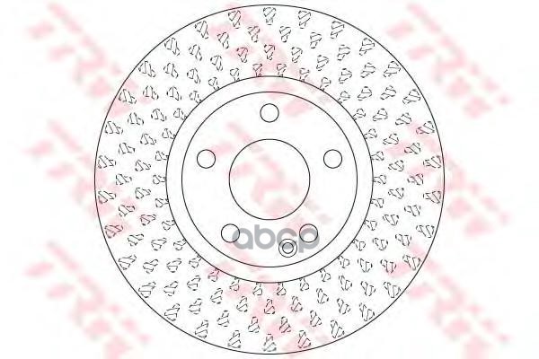 Диск тормозной передний MERCEDES W176, W246 DF6501 TRW арт. DF6501