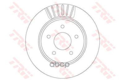 Диск тормозной задний NISSAN X-TRAIL T32, RENAULT KOLEOS 16-  DF6789 TRW арт. DF6789