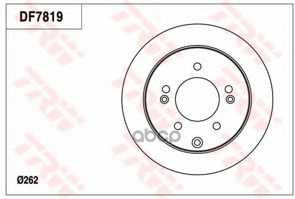 Диск торм Kia Soul TRW арт. df7819