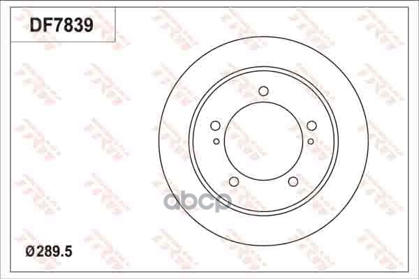 Диск Тормозной Пер Suzuki Jimny (Fj) TRW арт. DF7839