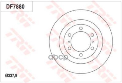 Диск тормозной передний TOYOTA LAND CRUISER 150 DF7880S TRW арт. DF7880S