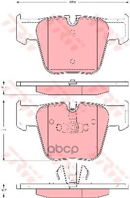 Колодки Передние Mercedes W220, W221 S63 Amg Gdb1674 TRW арт. GDB1674