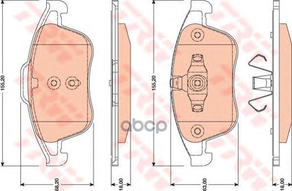 Колодки Тормозные Дисковые Renault: Grand Sc?Nic Ii  04 -, Grand Sc?Nic Iii  09 -, Megane Cc 10 -, Megane Iii Наклонная Задня...