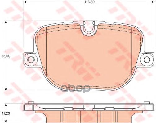 Колодки задние LAND ROVER RК III/RR Sport 4.4/5.0L 2010-> TRW GDB1824 TRW арт. GDB1824