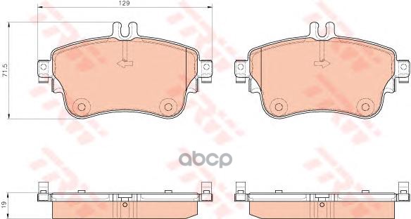 Колодки передние MB A/B-Class (W176/W246) 2012-> TRW GDB1933 TRW арт. GDB1933